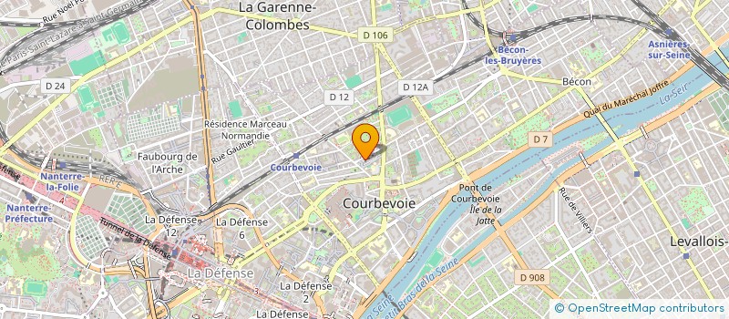 localisation de l'entreprise MONSIEUR GREGORY THOMAZO à COURBEVOIE