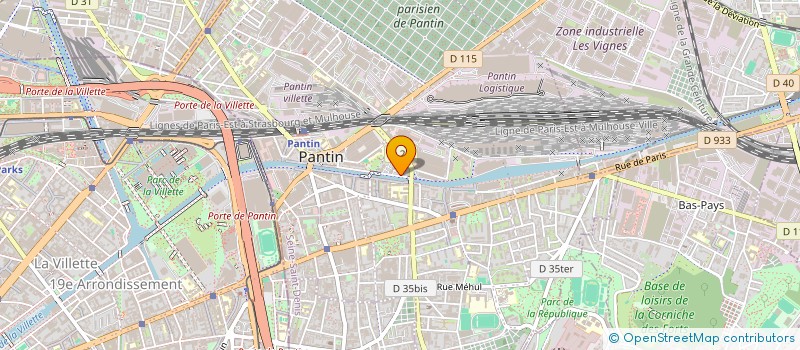 localisation de l'entreprise MONSIEUR GREGORY THURA  PANTIN