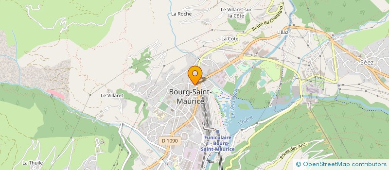 localisation de l'entreprise MONSIEUR GREGORY TRESANINI  BOURG-SAINT-MAURICE