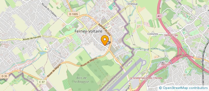 localisation de l'entreprise MONSIEUR GREGORY TROUSSIER à FERNEY-VOLTAIRE