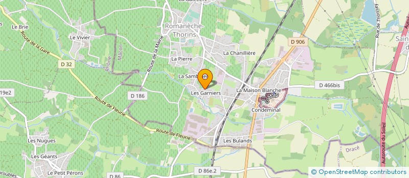 localisation de l'entreprise MONSIEUR GREGORY VAISSE  ROMANECHE-THORINS