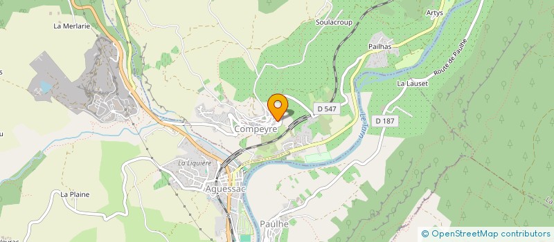 localisation de l'entreprise MONSIEUR GREGORY VAISSIERE  AGUESSAC