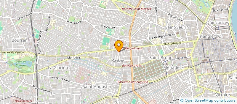 localisation de l'entreprise MONSIEUR GREGORY VAN DEN BERG  BORDEAUX