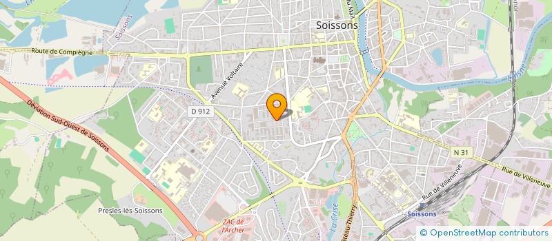 localisation de l'entreprise MONSIEUR GREGORY VASSEUR à SOISSONS