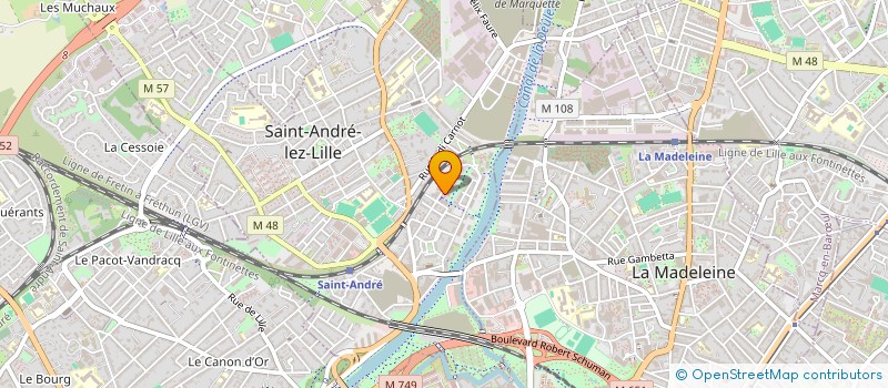 localisation de l'entreprise MONSIEUR GREGORY VERMEERSCH  SAINT-ANDRE-LEZ-LILLE