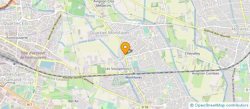 localisation de l'entreprise MONSIEUR GREGORY VERNETTE  AVIGNON