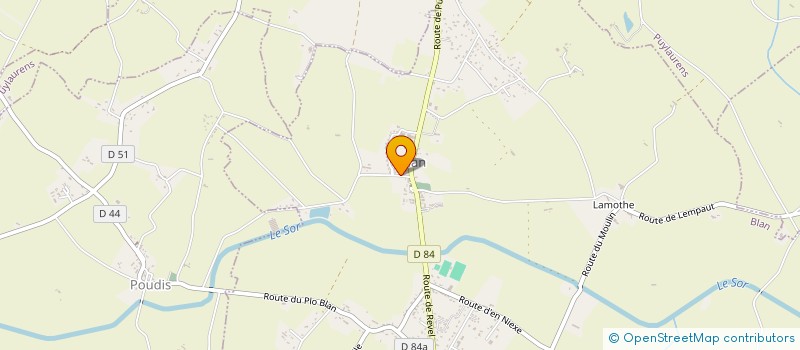 localisation de l'entreprise MONSIEUR GREGORY VERNHES  POUDIS