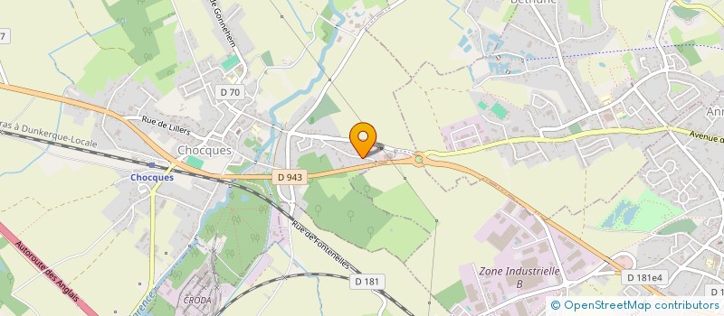 localisation de l'entreprise MONSIEUR GREGORY VERPRAET  CHOCQUES