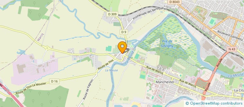 localisation de l'entreprise MONSIEUR GREGORY VERRAEST  WARCQ