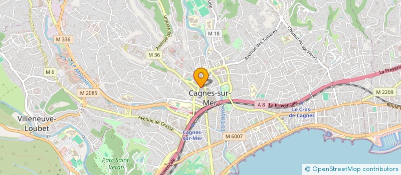 localisation de l'entreprise MONSIEUR GREGORY VICENS  CAGNES-SUR-MER