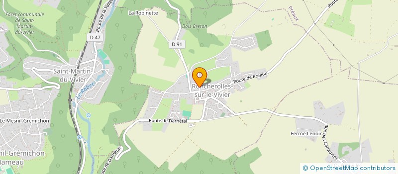 localisation de l'entreprise MONSIEUR GREGORY VIGIER à RONCHEROLLES-SUR-LE-VIVIER