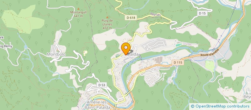 localisation de l'entreprise MONSIEUR GREGORY VILA  AMELIE-LES-BAINS-PALALDA