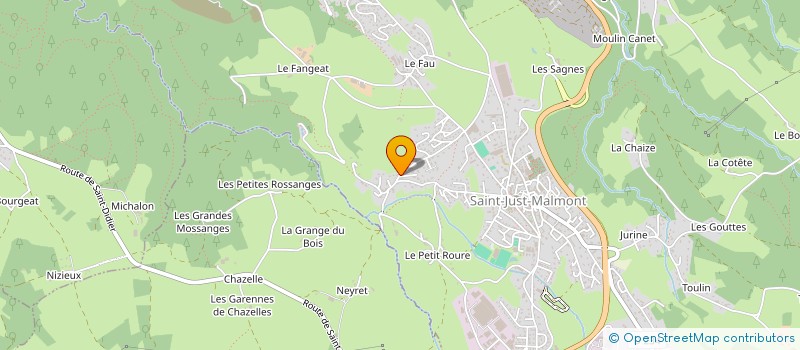 localisation de l'entreprise MONSIEUR GREGORY VILLARD  SAINT-JUST-MALMONT