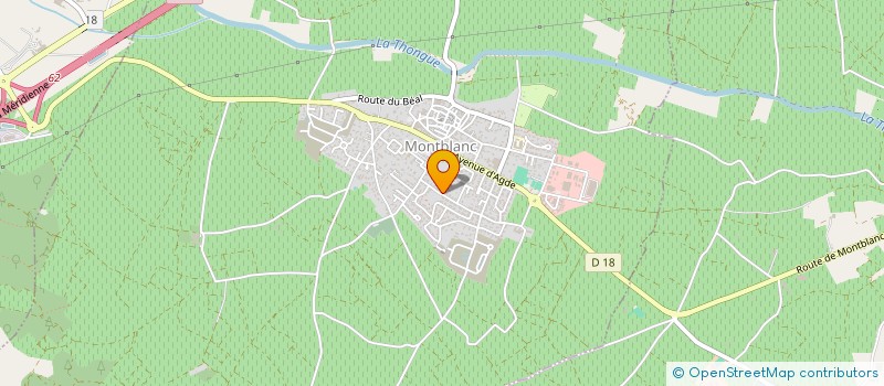 localisation de l'entreprise MONSIEUR GREGORY VINAS à MONTBLANC
