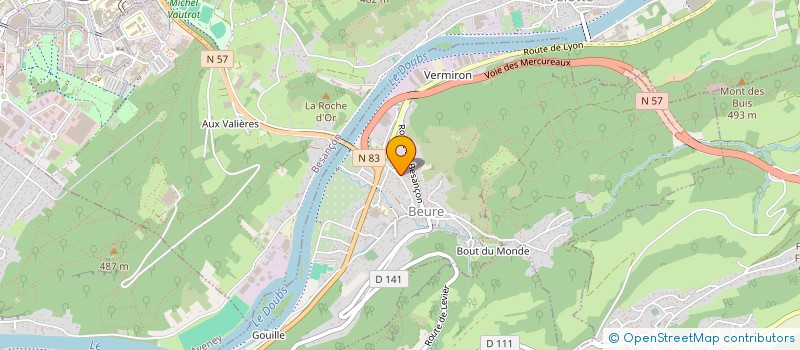 localisation de l'entreprise MONSIEUR GREGORY VOLANT  BEURE