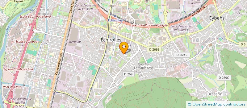 localisation de l'entreprise MONSIEUR GREGORY VOLPIN  ECHIROLLES