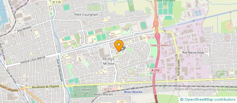 localisation de l'entreprise MONSIEUR GREGORY WARIN  CALAIS