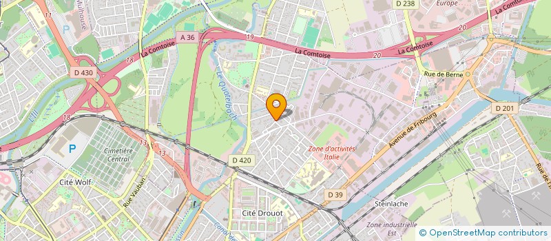 localisation de l'entreprise MONSIEUR GREGORY WIRTZ  ILLZACH