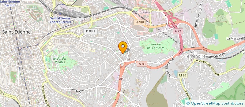 localisation de l'entreprise MONSIEUR GREGORY YOUCEF  SAINT-ETIENNE