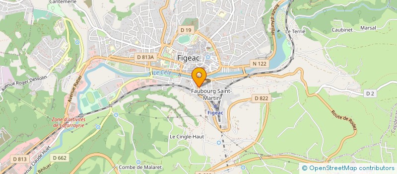 localisation de l'entreprise MONSIEUR GRICHKA BARBANT  FIGEAC