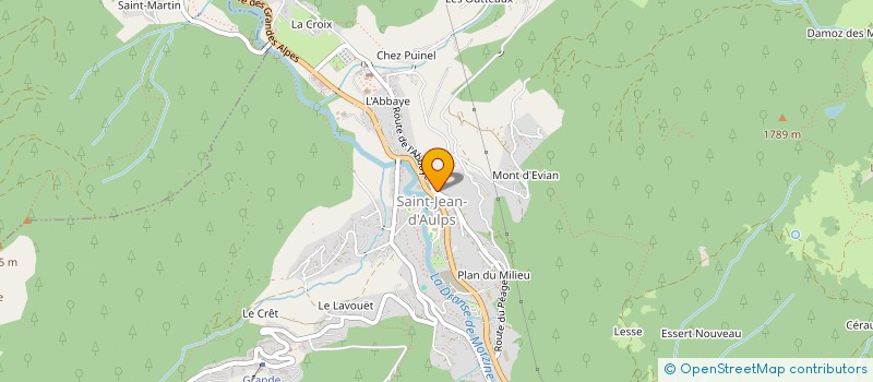 localisation de l'entreprise MONSIEUR GRIGOR WALLACE  SAINT-JEAN-D'AULPS