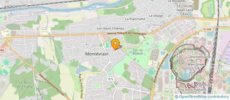 localisation de l'entreprise MONSIEUR GUALBERTO PEDRO  MONTEVRAIN