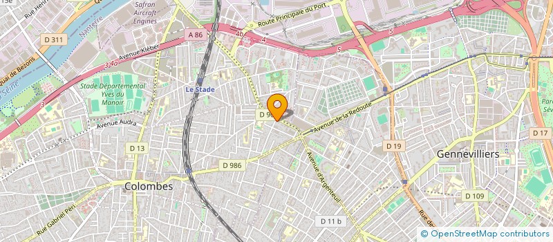 localisation de l'entreprise MONSIEUR GUANA SAADI à COLOMBES