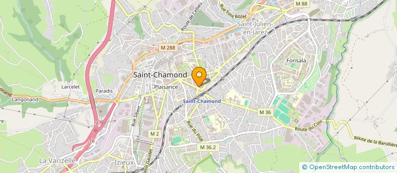 localisation de l'entreprise MONSIEUR GUANGYI HONG  SAINT-CHAMOND