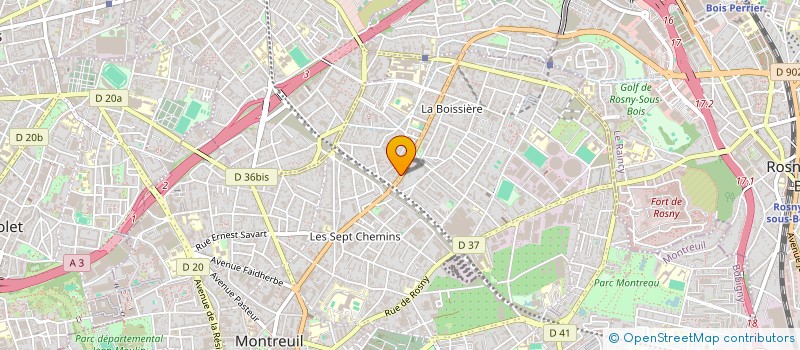 localisation de l'entreprise MONSIEUR GUEHI CHRISTOPHE GOUANI à MONTREUIL