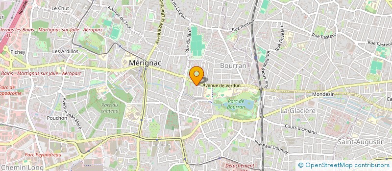 localisation de l'entreprise MONSIEUR GUELADIE BALDE  MERIGNAC