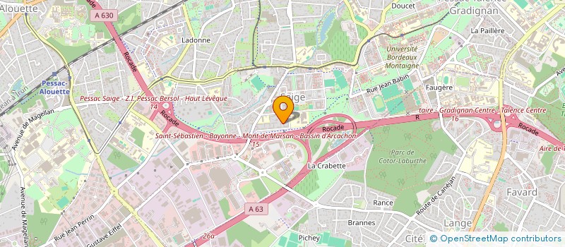 localisation de l'entreprise MONSIEUR GUELADIO DIAMANKA à PESSAC