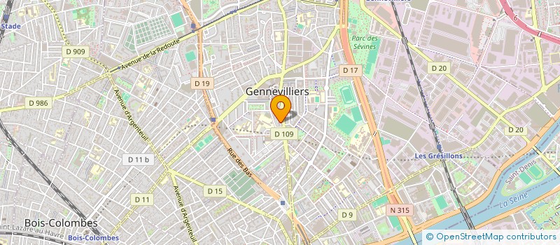 localisation de l'entreprise MONSIEUR GUELLIL RIANE  GENNEVILLIERS