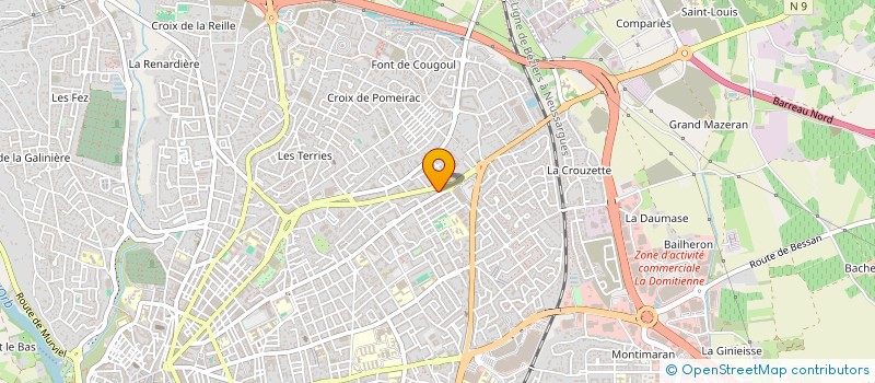 localisation de l'entreprise MONSIEUR GUELMAMI ABDELDJALIL  BEZIERS