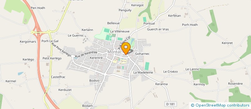 localisation de l'entreprise MONSIEUR GUENAEL BRIENT  MOREAC
