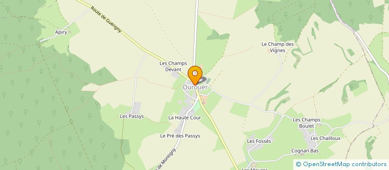 localisation de l'entreprise MONSIEUR GUENAEL LE BRIS à POISEUX