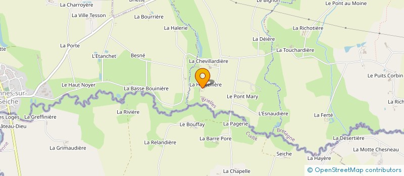 localisation de l'entreprise MONSIEUR GUENAEL PAUTONNIER  BRIELLES