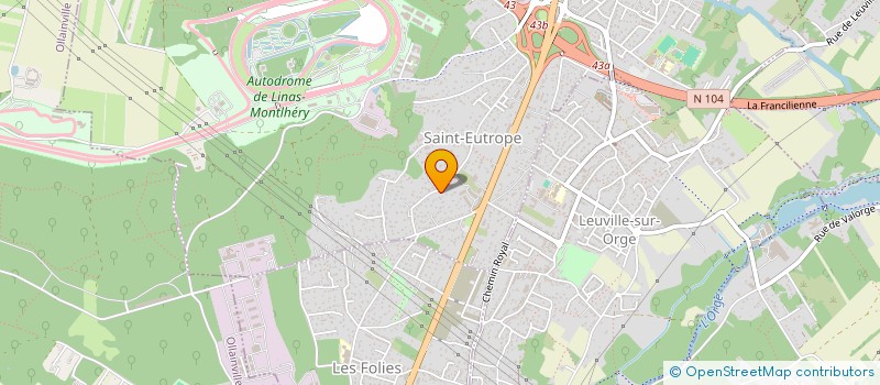 localisation de l'entreprise MONSIEUR GUENAEL TELLE  LINAS