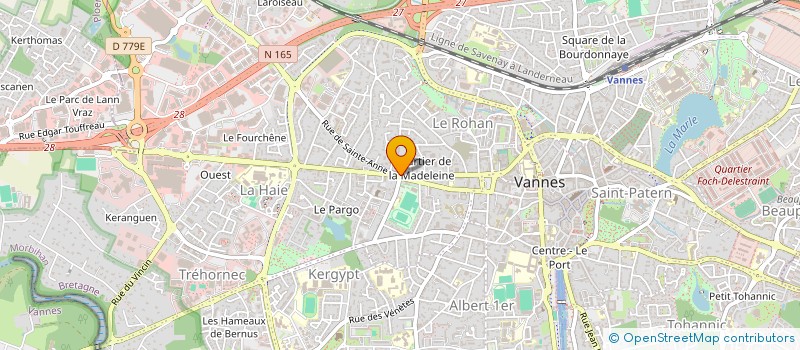 localisation de l'entreprise MONSIEUR GUENAHEL MORICE à VANNES