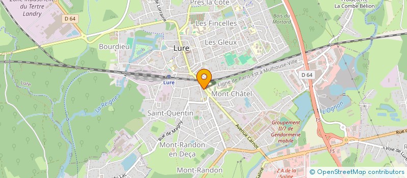 localisation de l'entreprise MONSIEUR GUENAHEL THOMAS à LURE