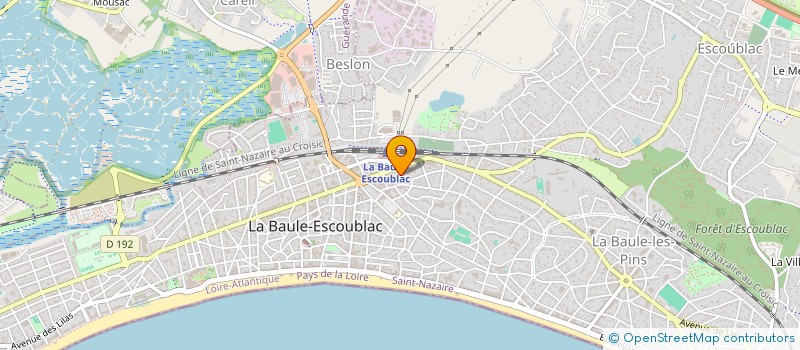 localisation de l'entreprise MONSIEUR GUENAL BODOLEC à LA BAULE-ESCOUBLAC