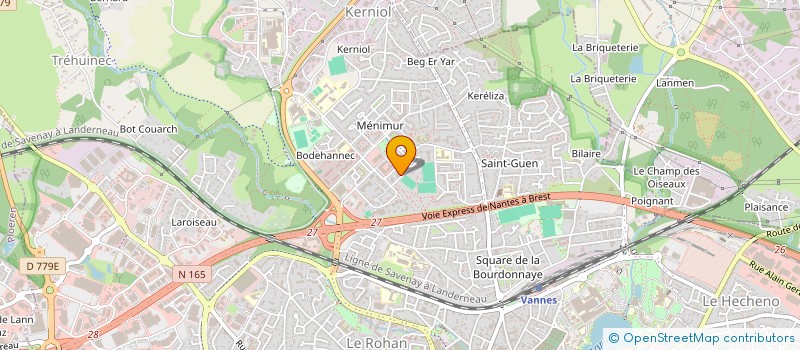 localisation de l'entreprise MONSIEUR GUENHAEL GUYOT à VANNES