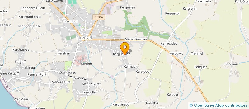 localisation de l'entreprise MONSIEUR GUENOLE BUREL  PLOZEVET