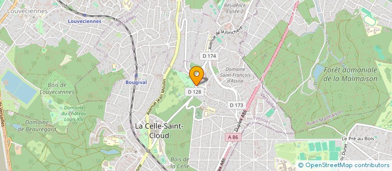 localisation de l'entreprise MONSIEUR GUENOLE CAUCHY  LA CELLE-SAINT-CLOUD