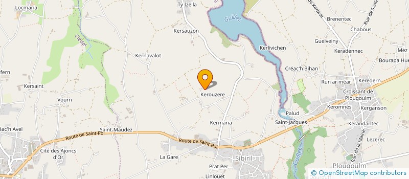 localisation de l'entreprise MONSIEUR GUENOLE DE LA LANDE DE CALAN  SIBIRIL