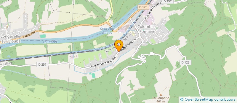 localisation de l'entreprise MONSIEUR GUENOLE GRANDMAISON  COLOMBIER-FONTAINE