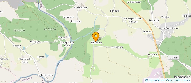 localisation de l'entreprise MONSIEUR GUENOLE LE NY  CLEGUER