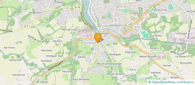 localisation de l'entreprise MONSIEUR GUENOLE PIRIOU  DOUARNENEZ