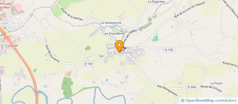 localisation de l'entreprise MONSIEUR GUENY PIERRE  SAINT-QUENTIN-SUR-LE-HOMME