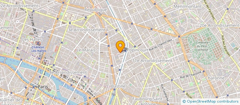 localisation de l'entreprise MONSIEUR GUERAND RETOUT  PARIS