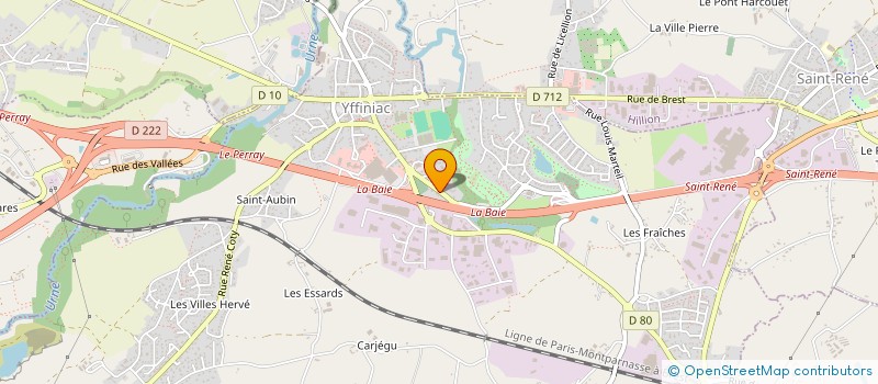 localisation de l'entreprise MONSIEUR GUERBY BELLANDE  YFFINIAC